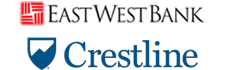 East West Bank & Crestline Logo